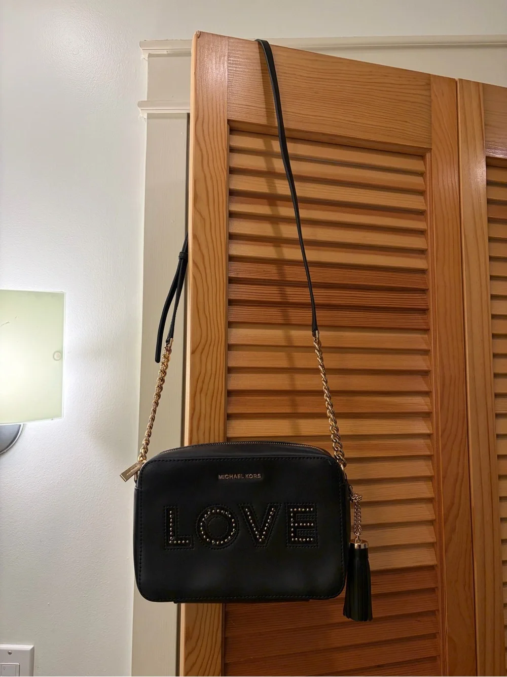 NWOT Michael Kors Ginny 'LOVE' Crossbody Bag